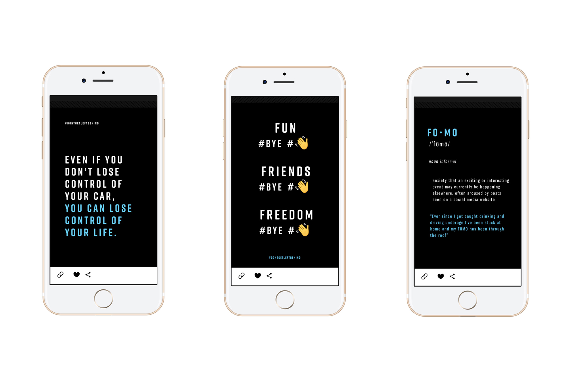 three mobile mocks