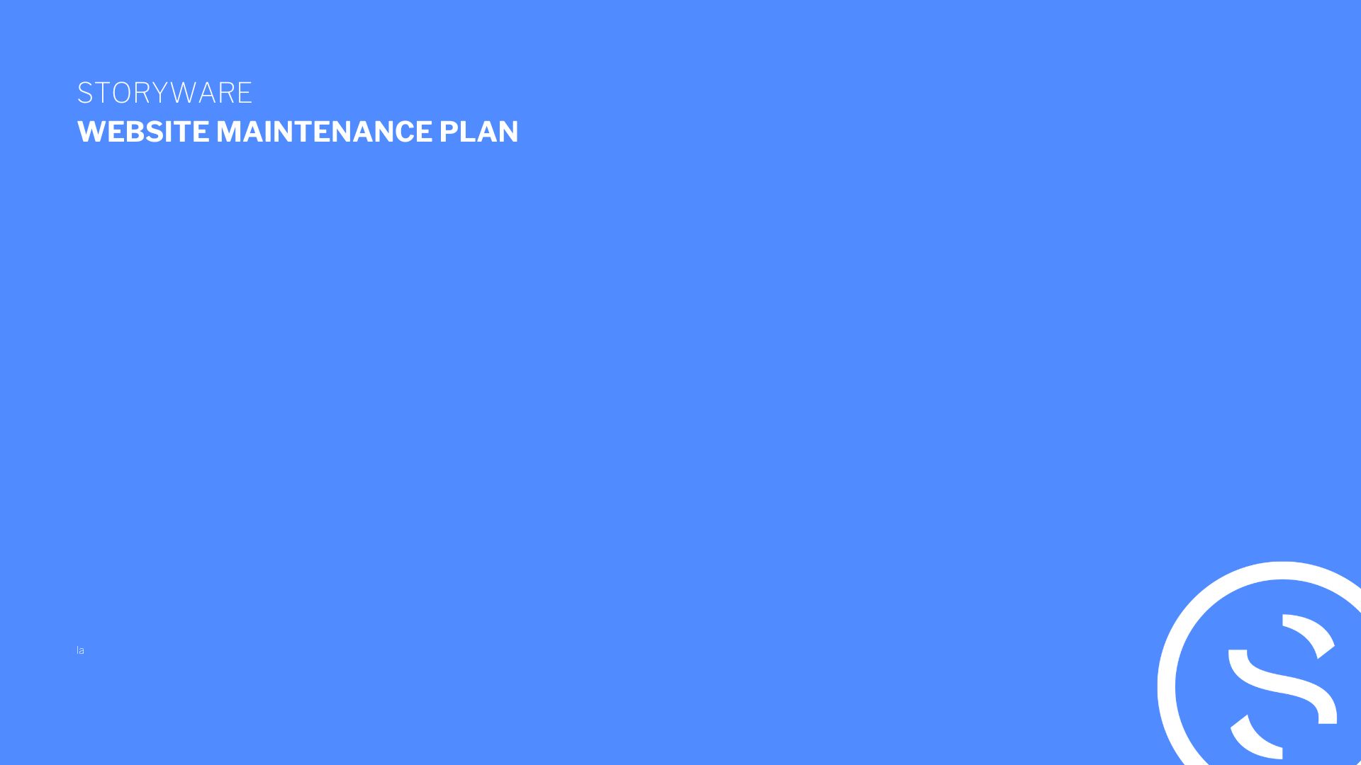 Web support storyware